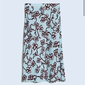 Madewell Layton Midi Print Skirt in Floral